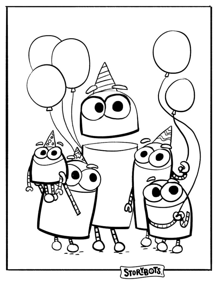 StoryBots Super Songs malebog for børn