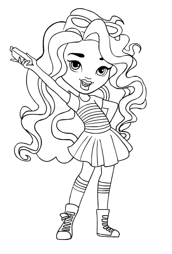 Sunny Cheerful coloring book for kids printable for girls