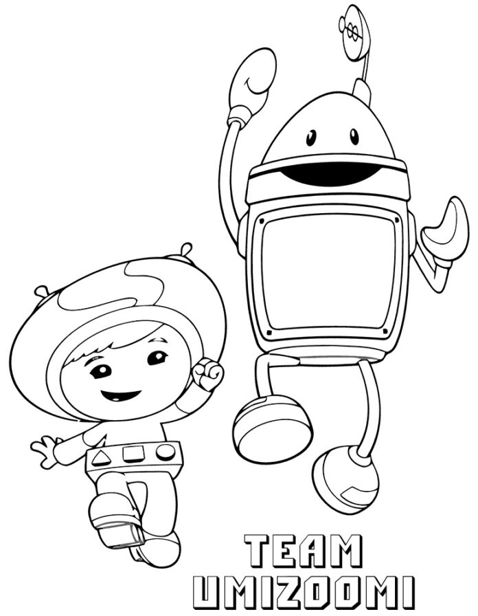 Superheroes coloring book from Umizoomi