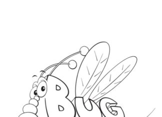 Coloring Book World of Words printable fairy tale