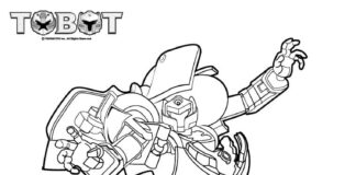 Tobot coloring book for kids