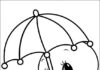 Tweety målarbok med paraply