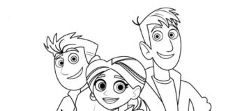 Wild Kratts coloring book for kids to print