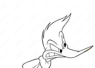 Woody Woodpecker coloring book for kids to print online
