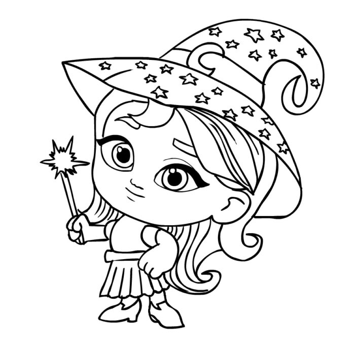 Färgbok Fairy från Kids Scaries