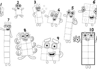 Coloring Book All Numberblocks for Pictures