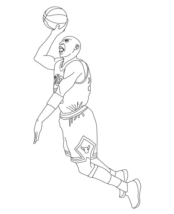 Jordan's basket pop-up färgbok 23 nummer