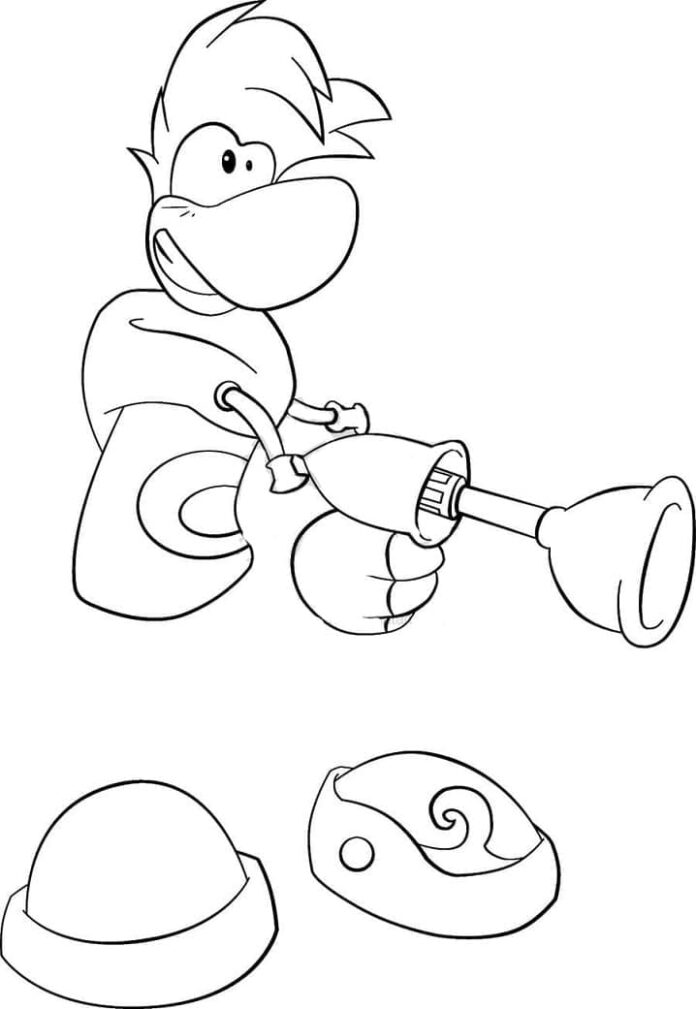 Livre de coloriage à imprimer Rayman amusant