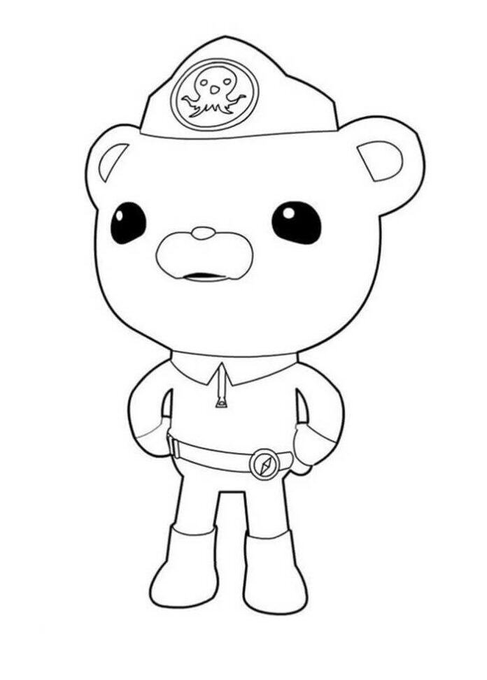 Capitaine Barnacle - livre de coloriage amusant pour ours en peluche