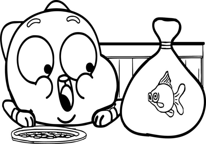 Goldfish and Gumball Coloring Book