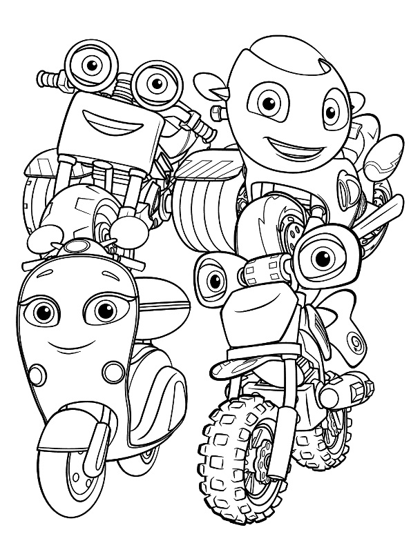 Ricky Zoom coloring pages for kids to print