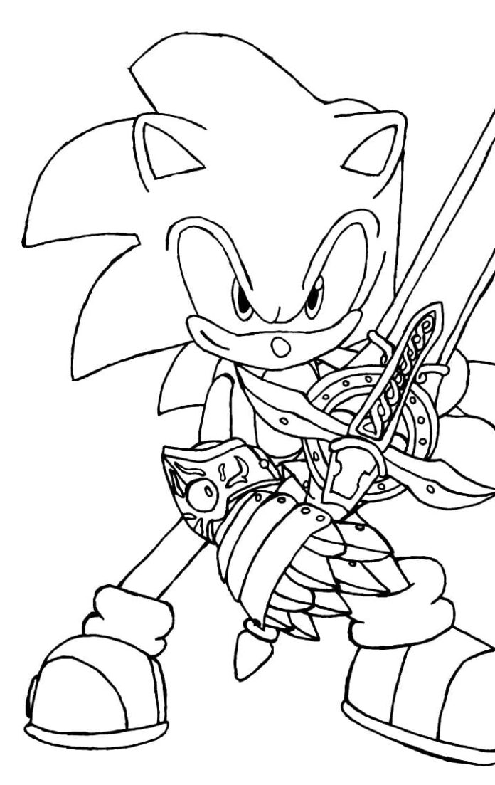 Sonic clowns with sword