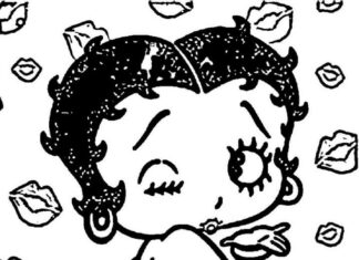 bedruckbares Betty Boop Malbuch