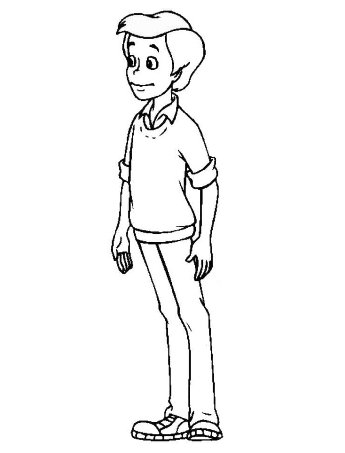 coloring page fairy boy pippi longstocking