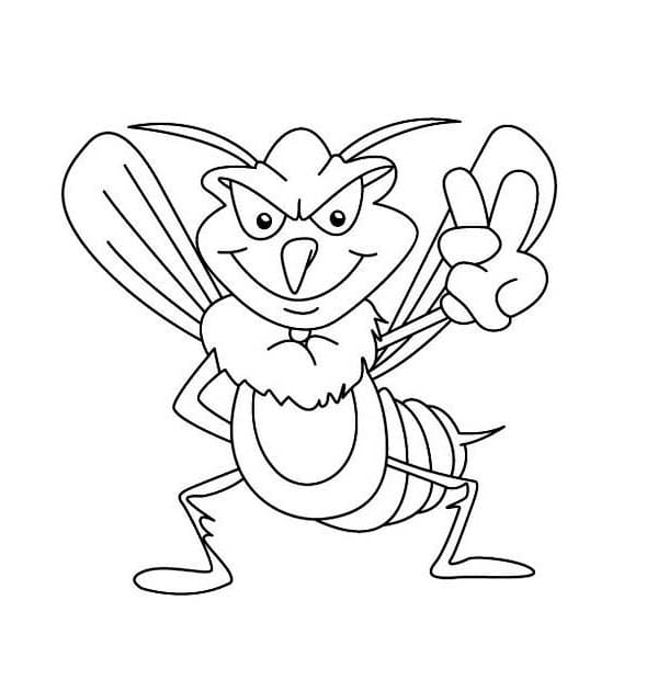 kifestőkönyv ravasz rovar kinyújtja a kezét