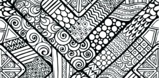 coloring book for very advanced in patterns