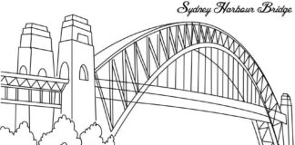 kolorowanka długi most