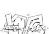 Printable graffiti coloring book with the word LOVE.