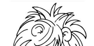 omalovánky lva z kresleného seriálu Vzácné okamžiky k tisku