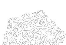coloring book ice snowflake