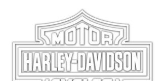 página de coloração do logotipo da harley davidson imprimível