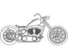 Färbung Seite Harley Davidson Rennrad