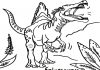 farvelægning farlig spinosaurus brøler