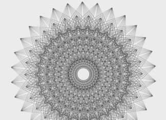 coloring page circle made of dashes