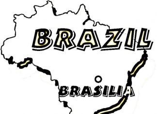 värityssivu Brasilian valtio