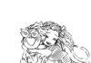 kolorowanka postać przytulająca się z bajki zenitsu