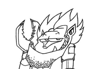 coloring page frankenstein cartoon character