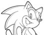 Livro colorido Sonic posing imprimível