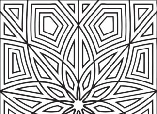 coloring book rectangle with patterns