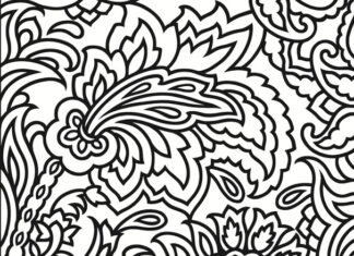 coloring book difficult in flowers printable for adults