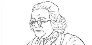 coloring page scholar man of the united states to print