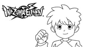 Printable inazuma eleven cartoon smiling boy