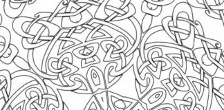 coloring book in patterns for big kids