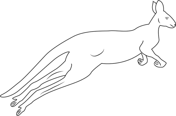 coloring page high jump animal