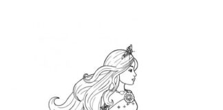 livre de coloriage de la pensée barbie la sirène