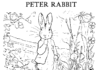 kolorowanka zamysłony królik Peter