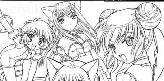 tokyo mew fairy tale characters coloring pages
