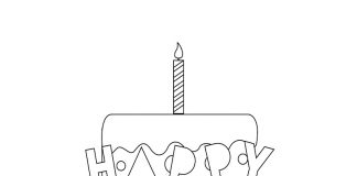 cloche de bolo de aniversário imprimível
