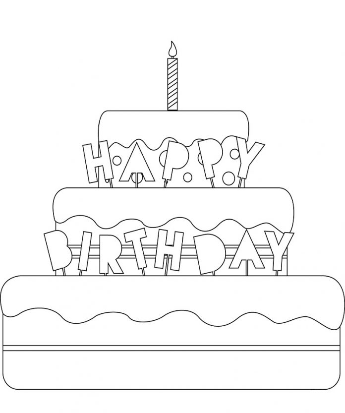 nyomtatható születésnapi torta cloche