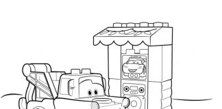 Färgningsalbum från lego duplo tecknad film