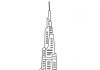 Coloring page Burj Khalifa in Dubai