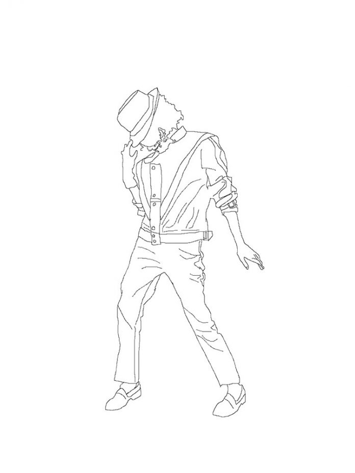 coloring page Jackson dances