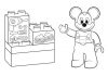 Lego duplo Mickey egér kifestőkönyv a boltban