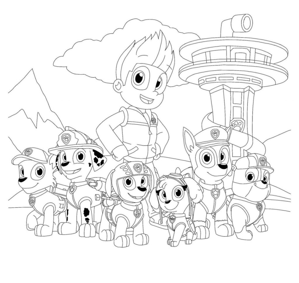 Ryder Coloring Book With The Psi Patrol Crew Printable And Online