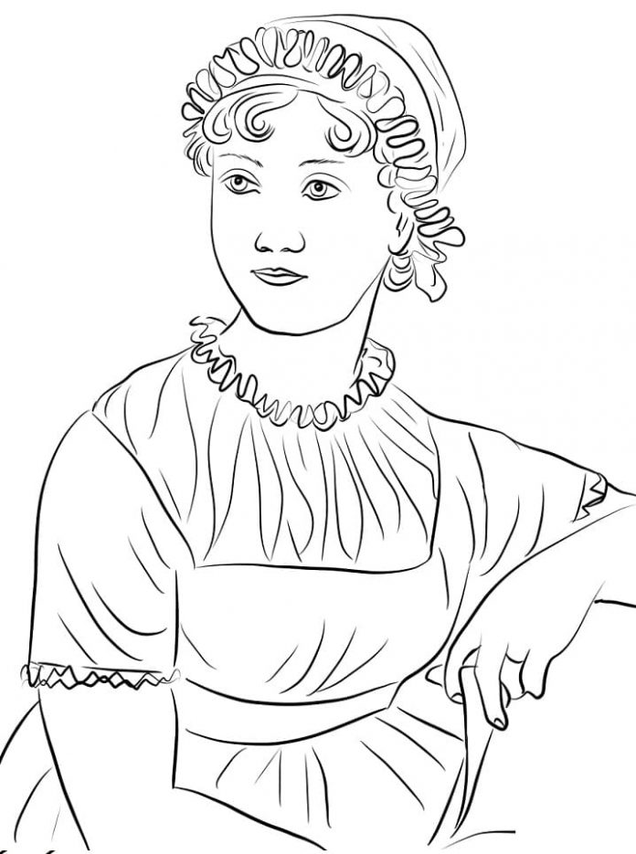 English author coloring book