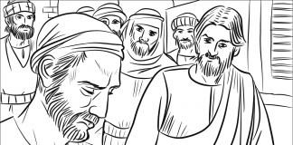 pagina da colorare degli apostoli